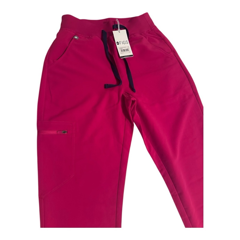 Figs Vibrant Pink Scrub Trousers